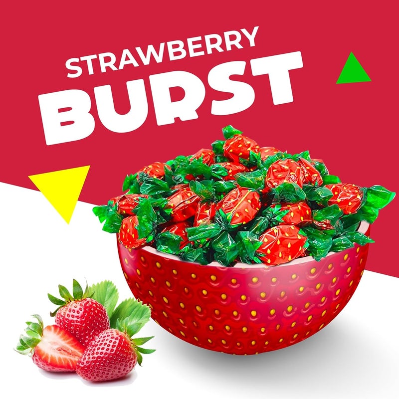 LAETAFOOD Strawberry Filled Bon Bons - 1 Pound Bag - Image 3